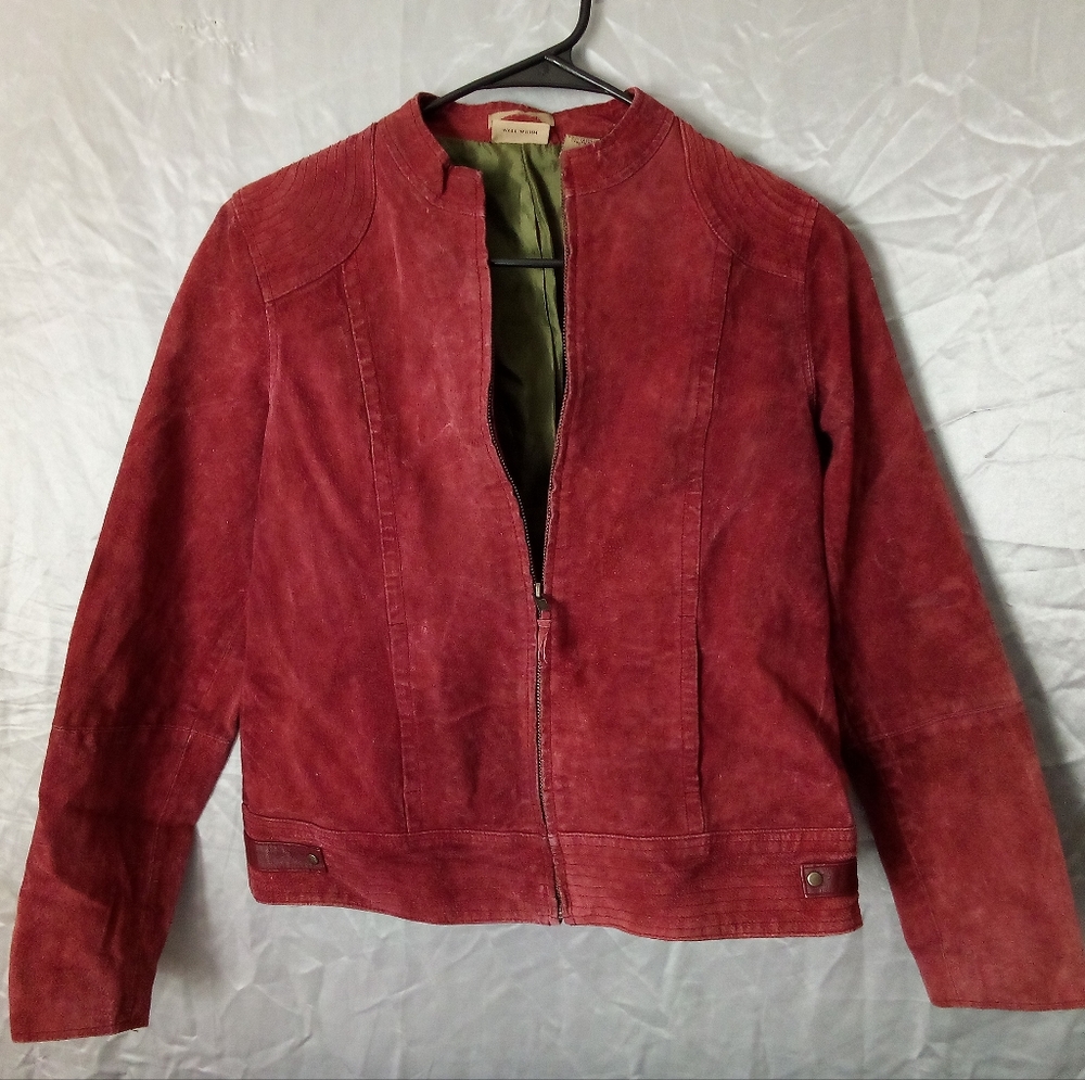 Red swade RuffHewn jacket
